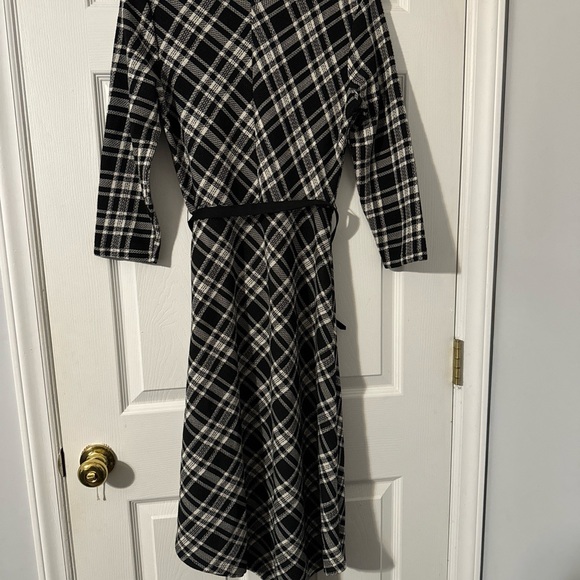 NWT Phase Eight  Elise Check Asymmetric Dress Size 8 - Picture 6 of 6